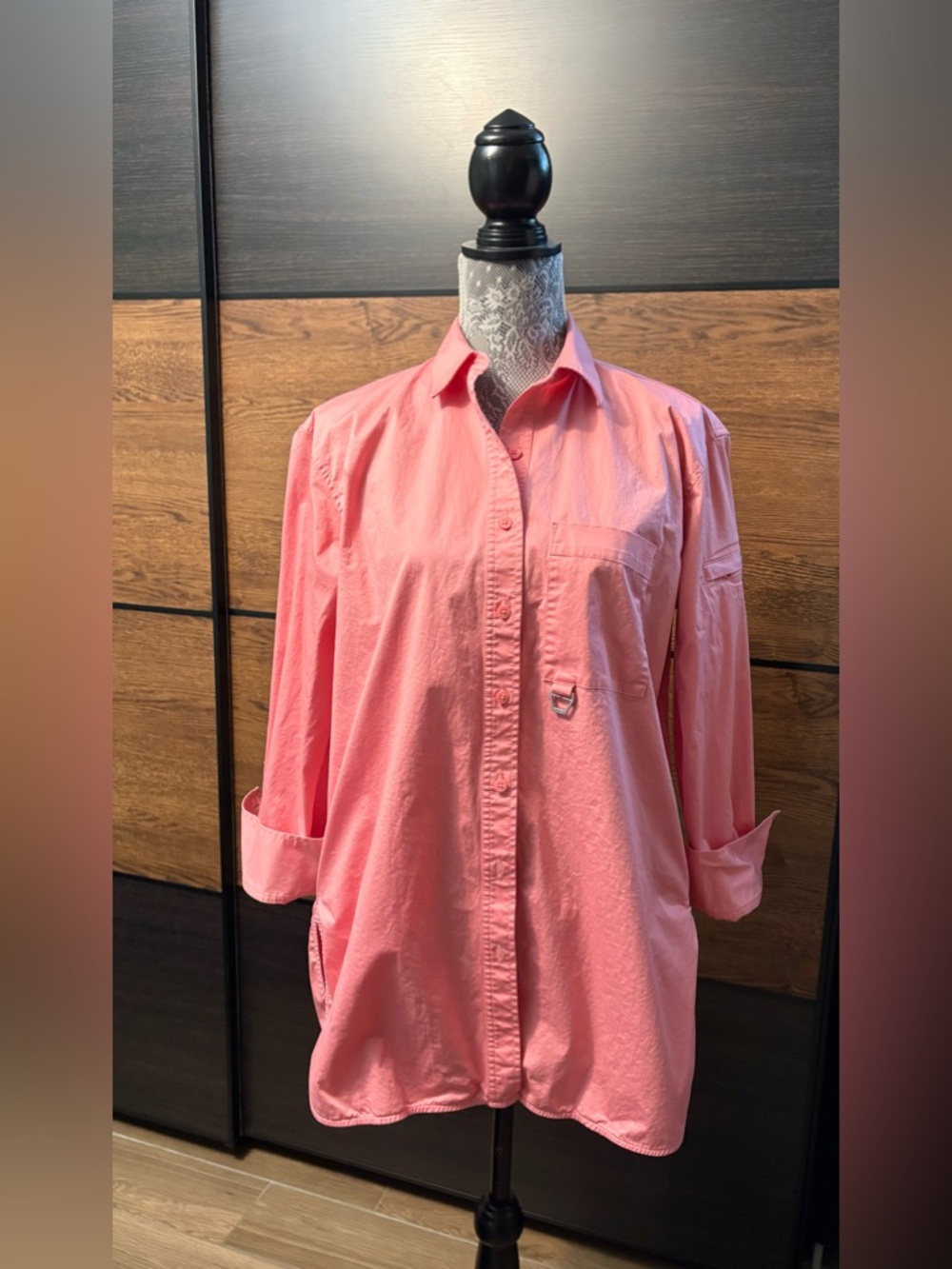Tilley Button-Up Shirt Dress with pockets